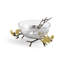 Butterfly Ginkgo Glass Nut Bowl with Spoon