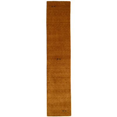No-Shedding Hand Loomed Gabbeh Rug, 100% Wool, Solid Color, Fade & Stain Resistant, Durable