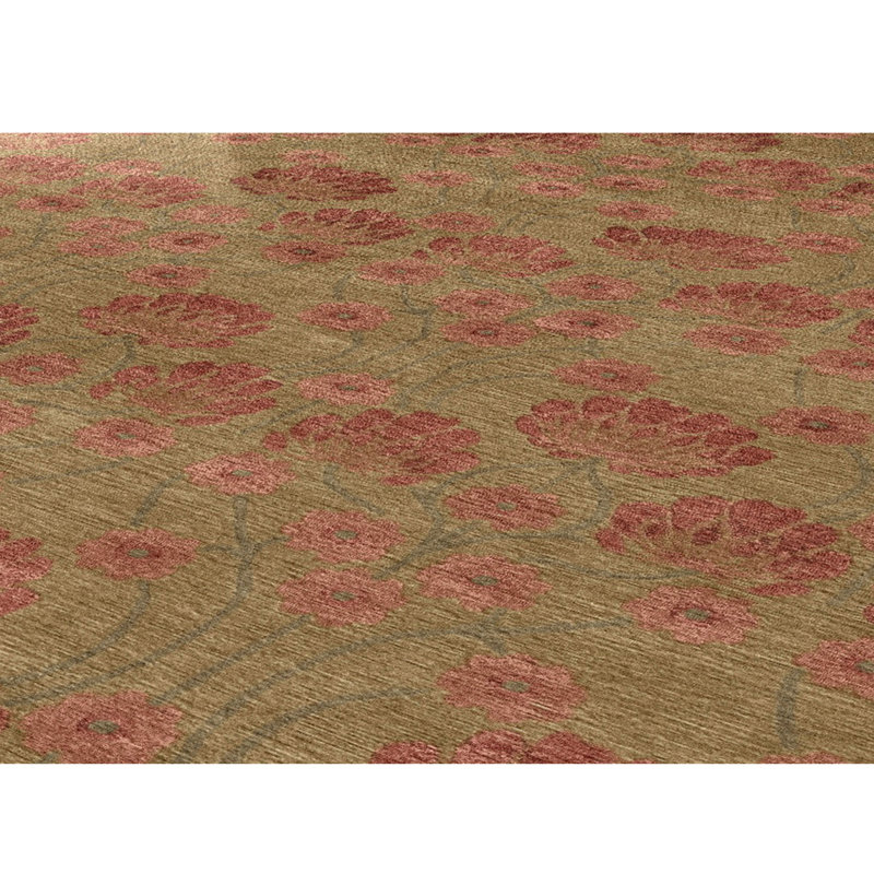 Floral Area Rug, Rectangle 4' x 6'