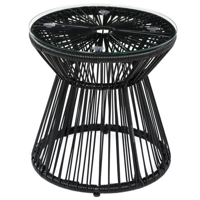 Abdulmannan Round Metal Outdoor Side Table , 40cm cm W 40cm cm D