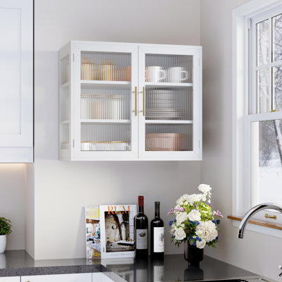 Glass Display Wall Storage Cabinet