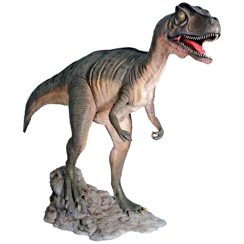 Statue de dinosaure Allosaurus de taille jurassique