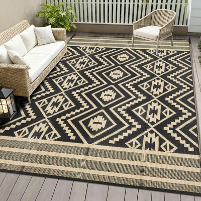 Geometric Braided Area Rug