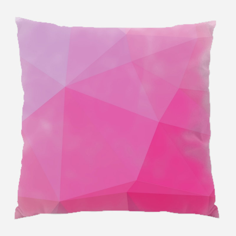 Coussin décoratif triangles