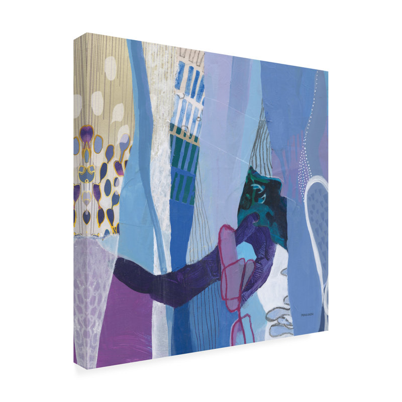 Art sur toile «Periwinkle» par Kathy Ferguson, H 14 po x l 14 po
