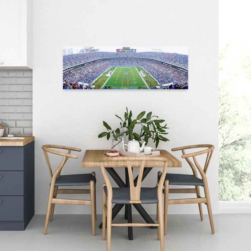 NFL Football Ericsson Stadium Charlotte North Carolina USA by Jerry Driendl Photography - Wrapped Canvas Panoramic Print