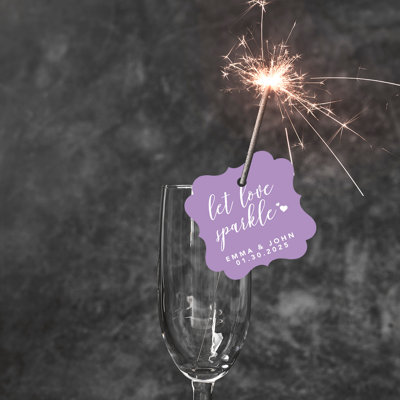 Cadre personnalisé sur mesure Let Love Sparkle
