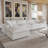 Kenda 5-Piece Upholstered Modern Linen Slipcovered Sectional Sofa With Ottoman-1489794585