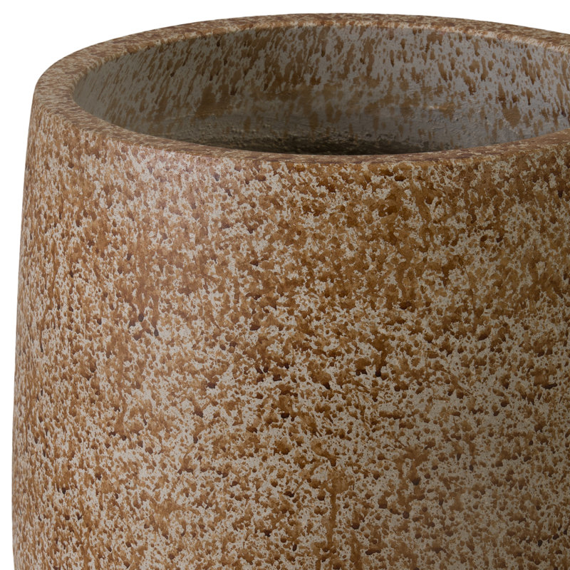 Opus Terrazzo Moss Terrazzo Round Planter, 17" H x 15" W x 15" D