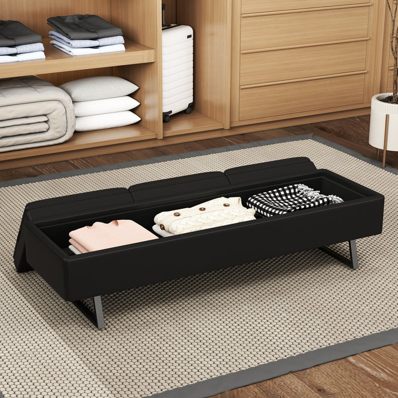 Moitoso Faux Leather Office Bench
