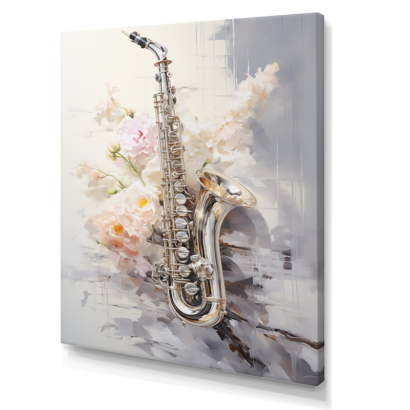 Flûtes Whisper Silver Grace II, Toile tendue, H 40 po x l 30 po x P 1,5 po