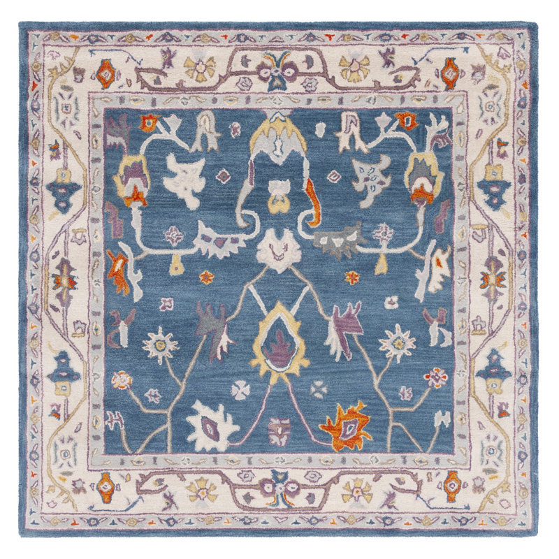 Lisabeth Hand Tufted Wool Oriental Rug, Square 6'