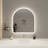 42 Inch Arch LED Front and Backlit Wall Mirror in Silver-1347360996-1347361002