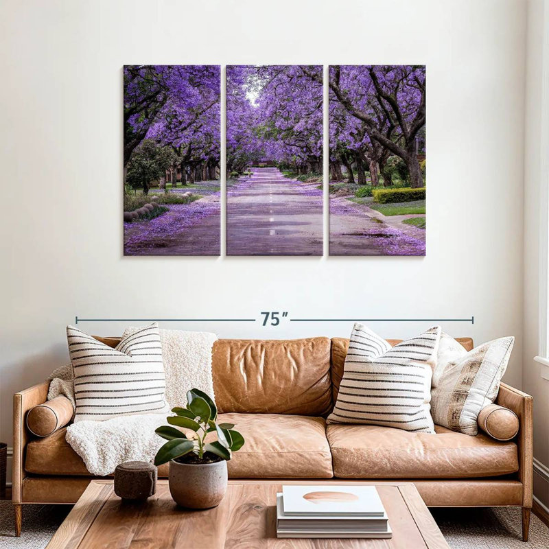 Sirci, rue Jacaranda en fleurs, H 36 po x l 57 po