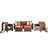 Premium All-Weather Wicker 5 - Person Patio Conversation Set with Cushions-1383815481