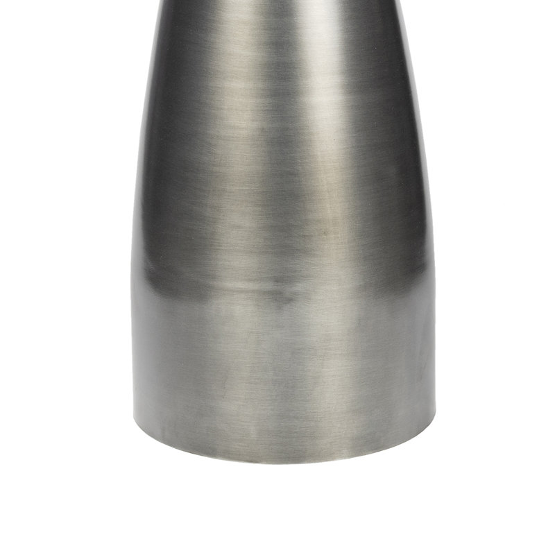 Table d'appoint 18 po Otto, Plateau en bois de miel / base en nickel oxydé