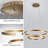 Gianni - 31.5" Wide Split-Ring LED Ceiling Chandelier in Brushed Champagne, 92W 3000K Dimmable Modern Pendant Light for Living Room & Kitchen Island