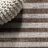 Agha Modern Offset Stripe Beige/Brown Indoor/Outdoor Rug-1076409313