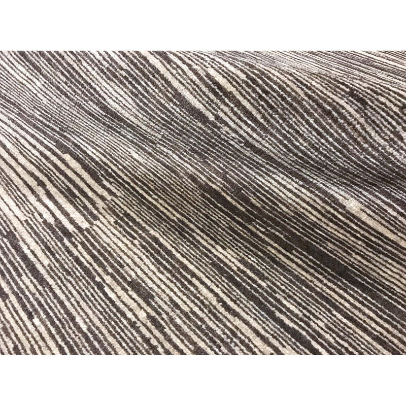 One-of-a-Kind Hand-Knotted High-Quality Gray/Beige Area Rug