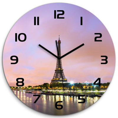 Jeromiah Glass Wall Clock