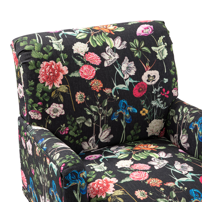 Fauteuil en polyester Anacelis, Mélange de polyester noir