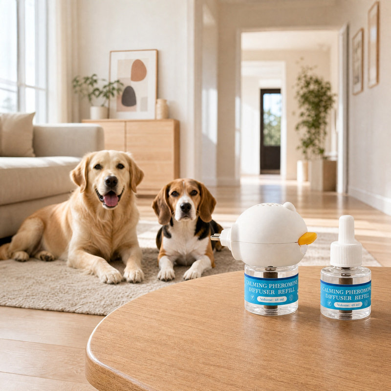 Paper Calming Diffuser Plug In Calming Diffuser Kit For Dogs 1 Unit + 2 Refills 48ml Each
