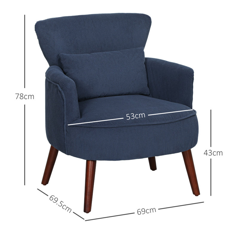 Brooktrails Upholstered Armchair, Blue
