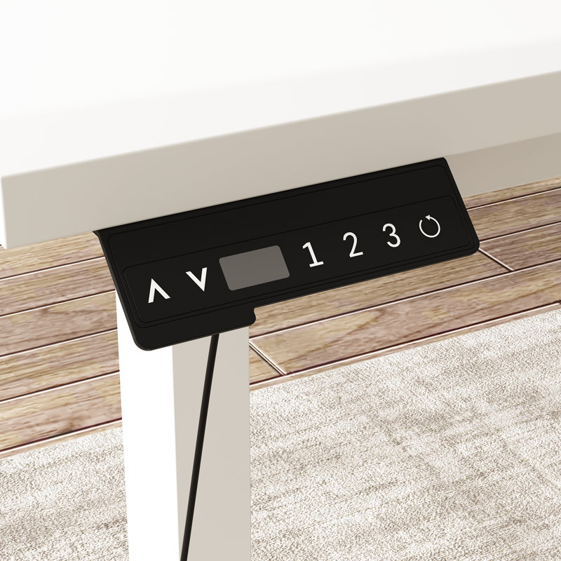 Adjustable Height Standing Desk With Electric Lift System, 48” Desk With Memory Presets, Ergonomic Sit-Stand Desk For Home Office And Workspace