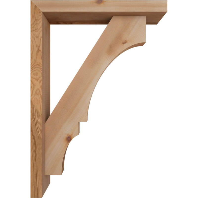 Support de bloc Balboa avec entretoise décalée, 26 x 18, Cèdre rouge occidental de l 3 1/2 po (lisse)