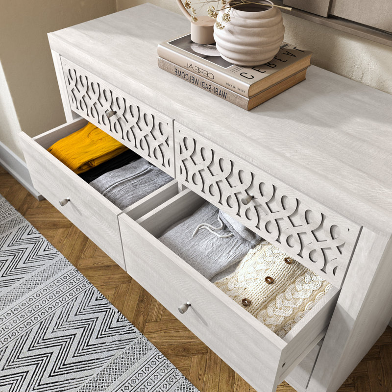 Commode 6 tiroirs Brandarius, Chêne gris cendré