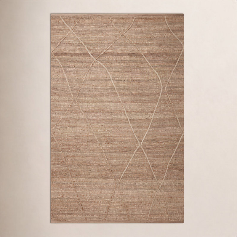 Tapis naturel fait à la main Albemarie, Rectangle 7 pi 9 po x 9 pi 9 po