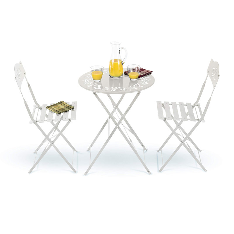 2 Seater Bistro Set, White