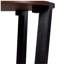 Table d'appoint en bois massif ACACIA, brun et noir