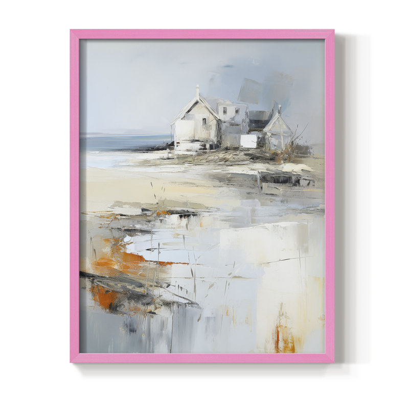 «NAUTICAL Series», reproduction encadrée en bois massif, H 21 po x l 17 po, Rose