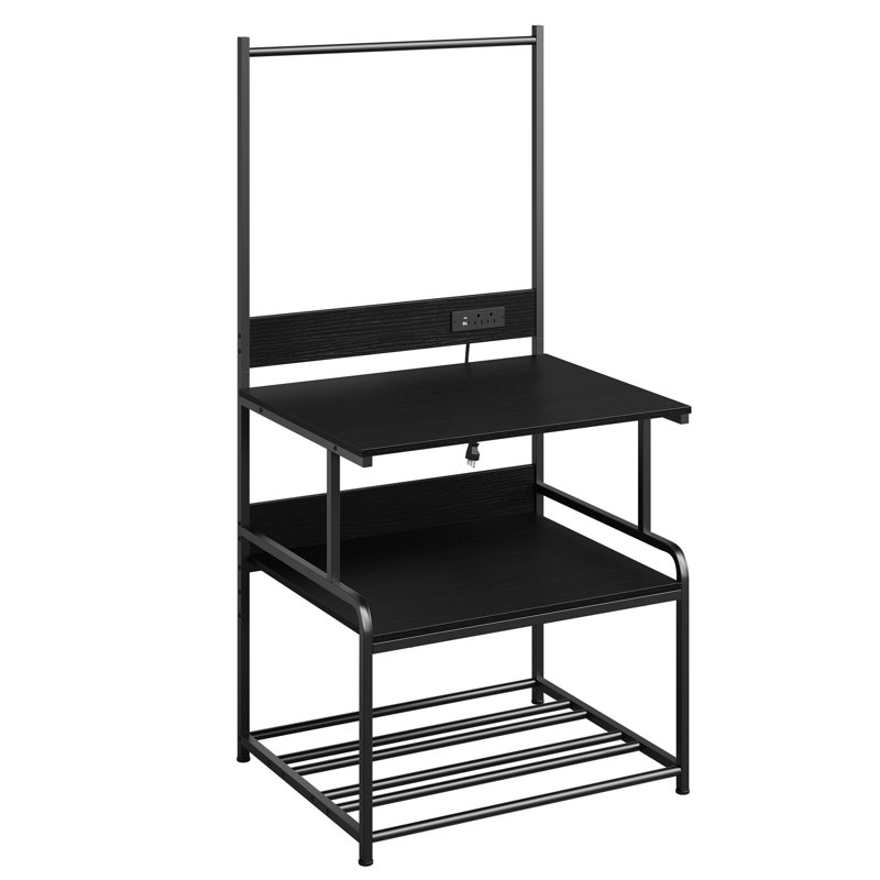 Support d'imprimante 3D grand format avec rangement à filament, table d'imprimante en métal, Black