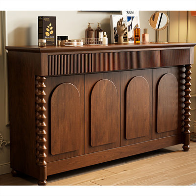 Armoire de rangement multifonctionnelle de style médiéval