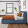 Solid Wood Upholstered Bed with Rectangular Headboard with 2 Drawer Side Storage