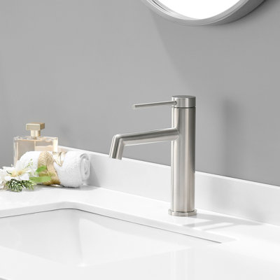 NO Single-handle Bathroom Faucet with Drain Assembly
