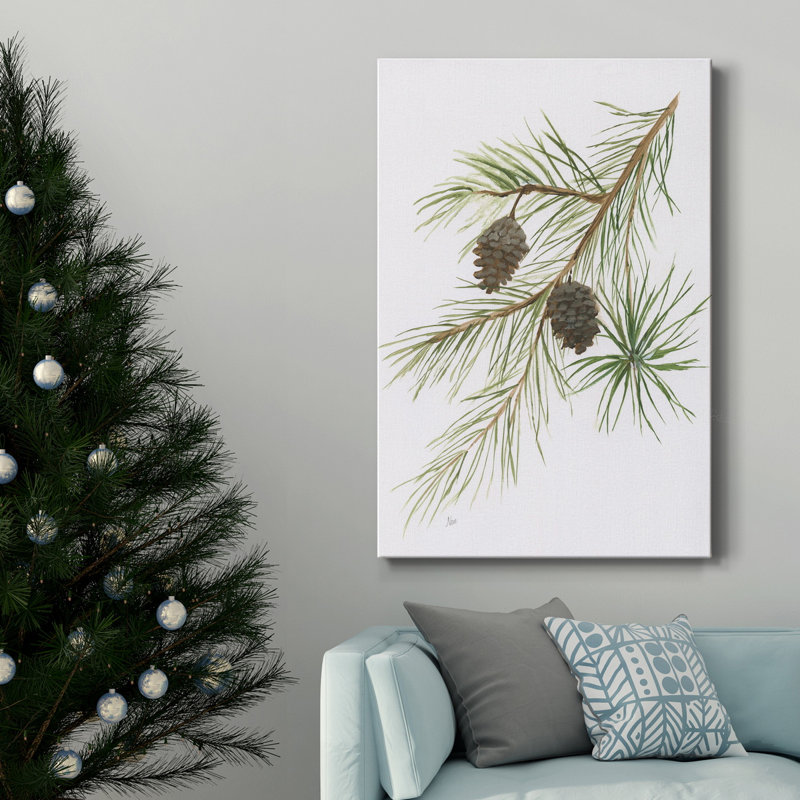 Winter Botanical IV - reproduction sur toile tendue, H 18 po x l 12 po x P 1 po