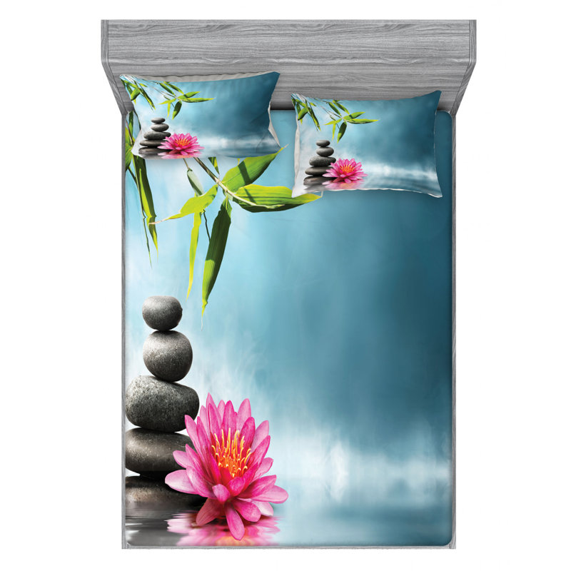 Microfiber Sheet Set, Queen Sheet Set with Fitted Sheet