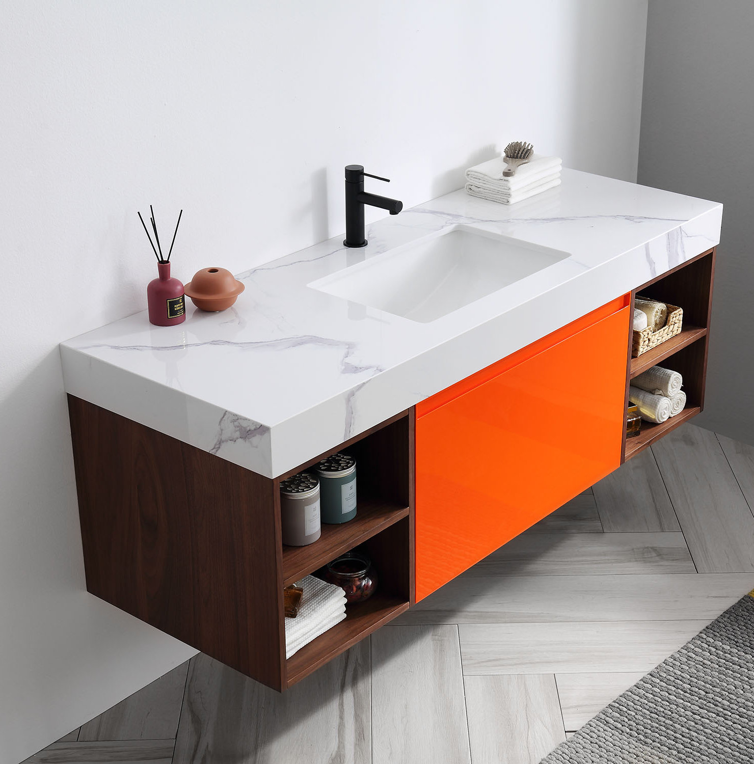 Noam 60" Cedar Single Bathroom Vanity