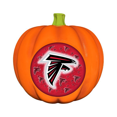 NFL Atlanta Falcons à décor de citrouille en résine à logo 3D | 10 po