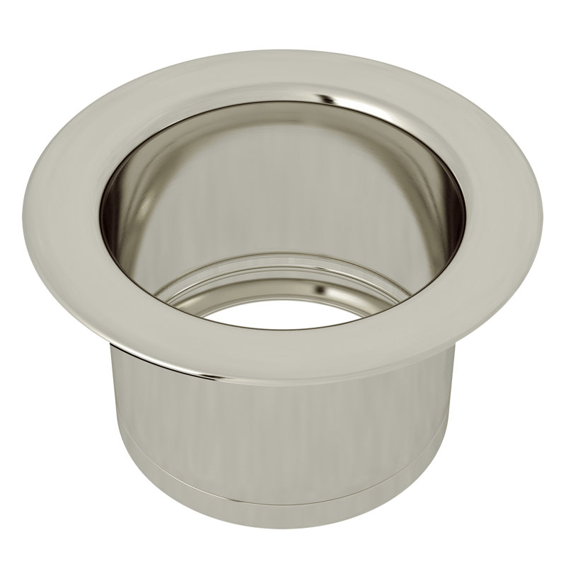Extended Disposal Flange, Polished Nickel