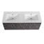 Meuble-lavabo double 47,6 po avec plateau en céramique Mazlyn