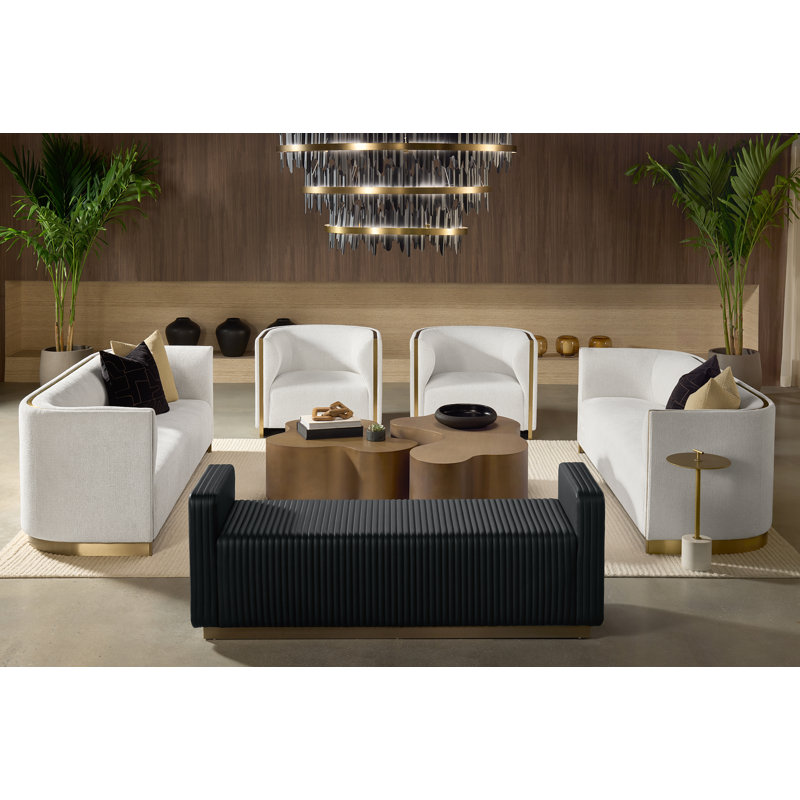 Larron Sofa, Rhea Light Barley Acrylic