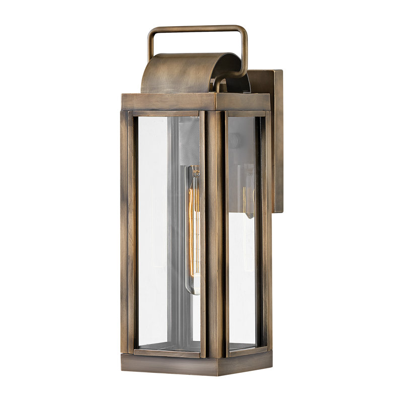 Harbor Sag Outdoor Wall Lantern, 16.25" H x 5.5" W x 7.5" D, Burnished Bronze