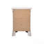 Charmante table de chevet traditionnelle blanche-366466871