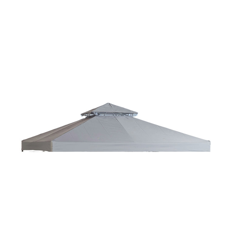 Carone Dakota Fields Polyester Replacement Canopy for Gazebo, Grey