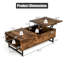 Table basse à tréteaux avec rangement Holtz-380287287