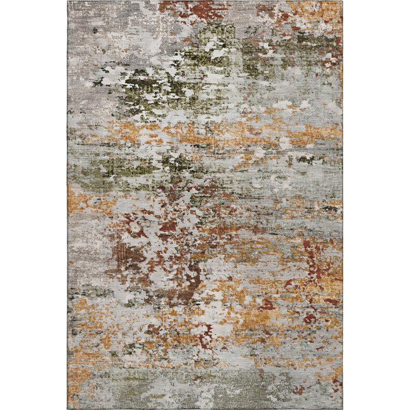 Premium Machine Washable Ashington AMF1830 Modern Rug, Rectangle 10' x 14'